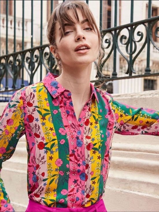 Boden Tops - EUC Boden Orella Silk Button Down Blouse